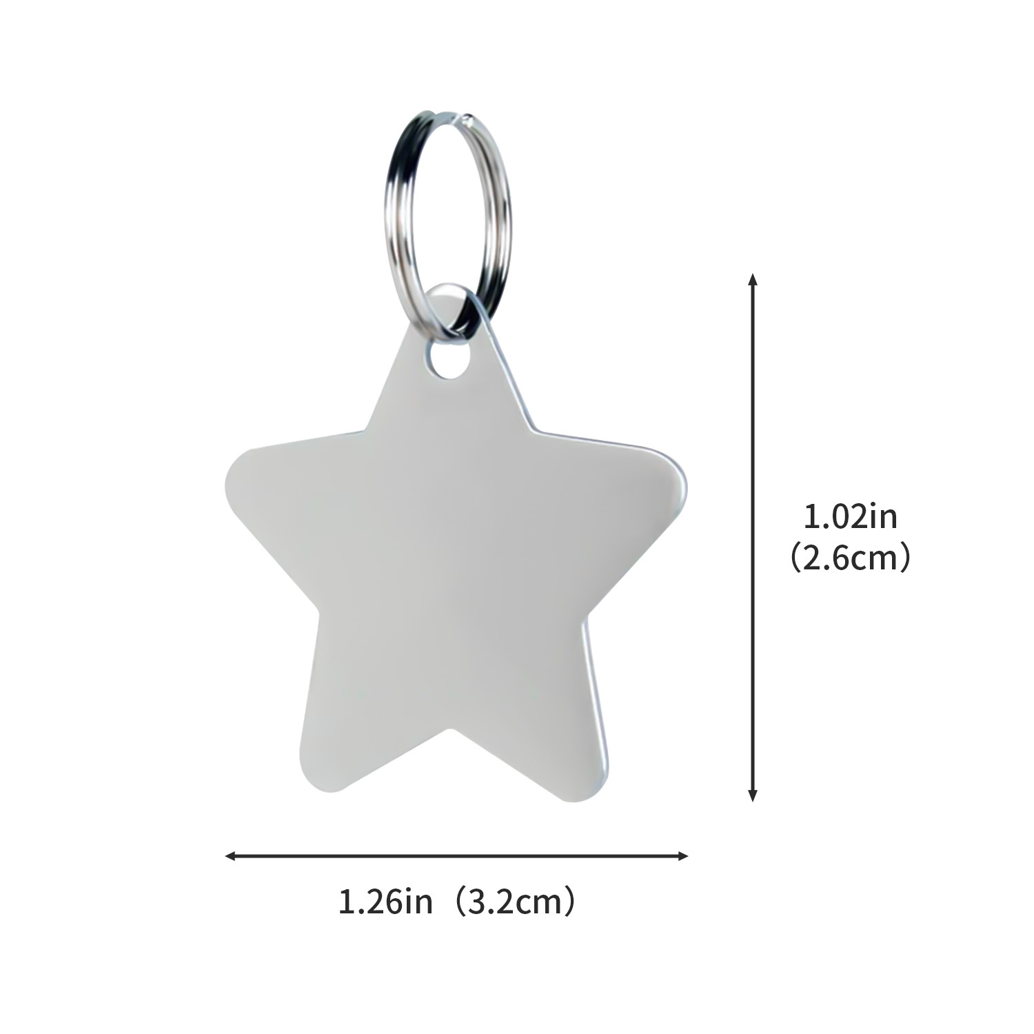 Stainless Steel Pet Tag - Bone