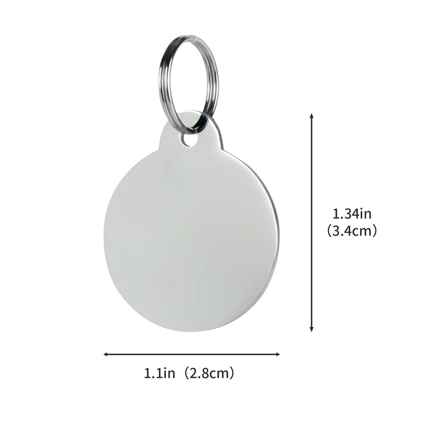 Stainless Steel Pet Tag - Bone