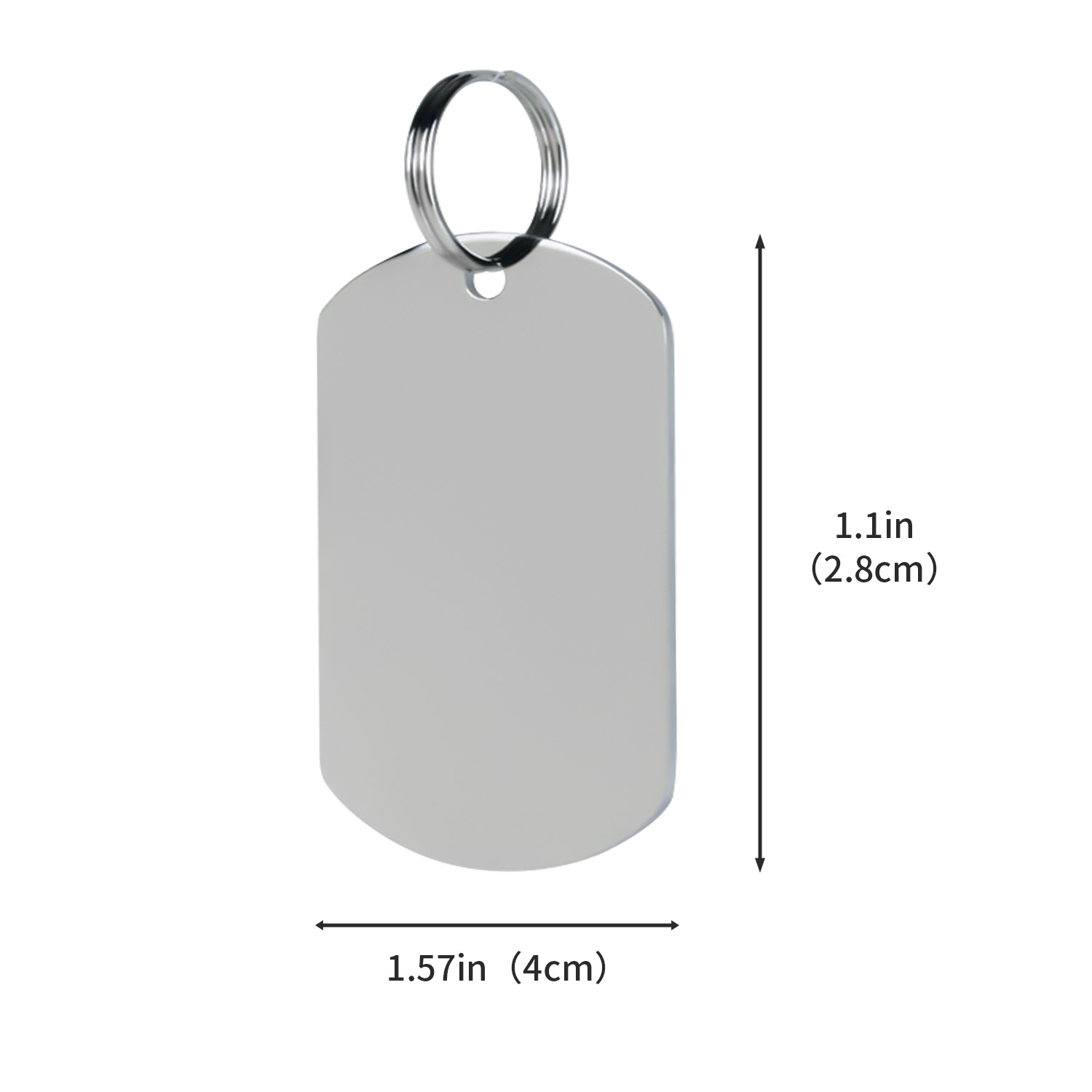 Stainless Steel Pet Tag - Bone