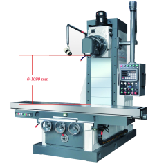 X718 Hercules Bed type universal swivel head milling ma...