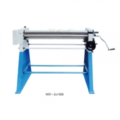 manual sheet metal plate roller machine w01-2