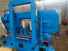 heavy duty double column saw machine