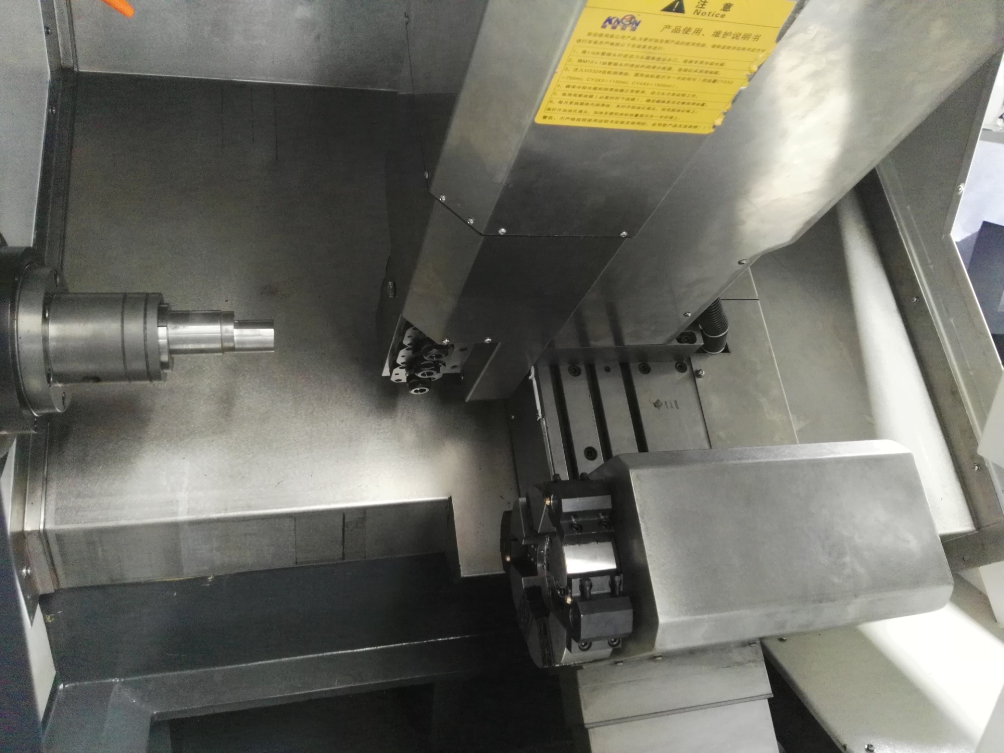 cnc lathe machine with tool holder tok6350