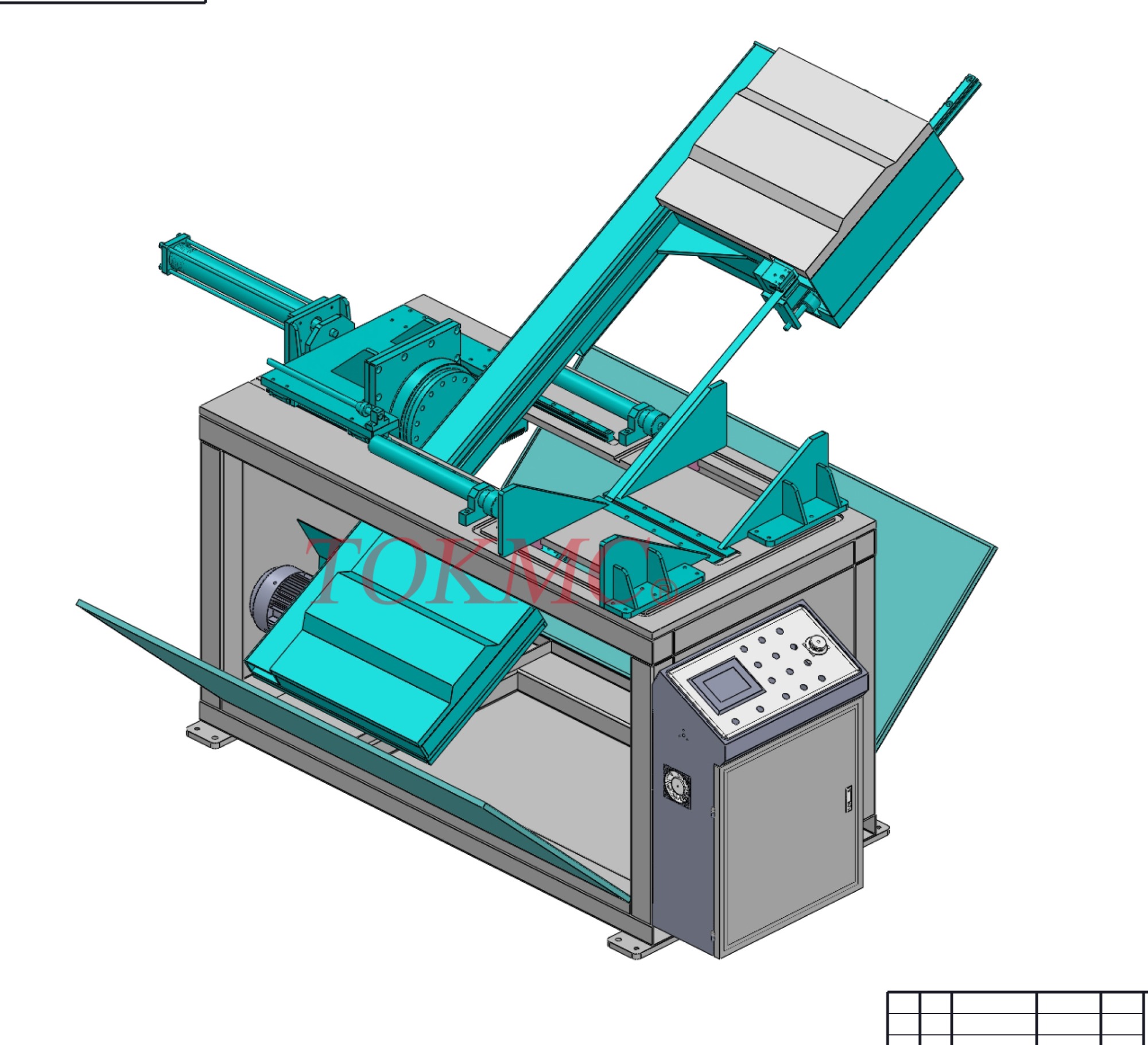 VS6045 (＋60°-45°) cutting Vertical Metal Band Saw machine