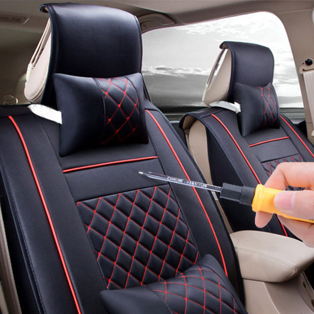 fly5d breathable leather car seat cover