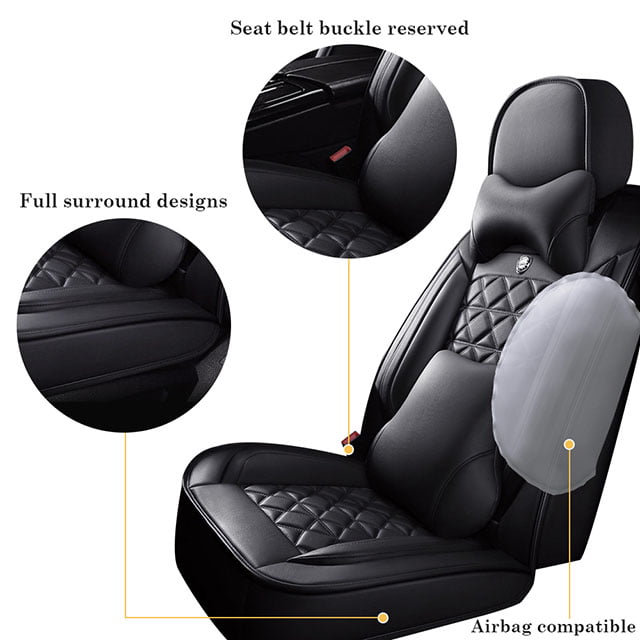 Fly5d black rhombus car seat cover,Business style