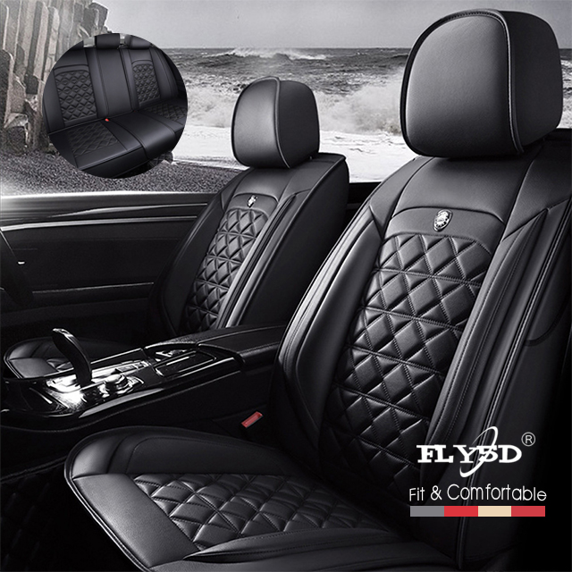 Fly5d black rhombus car seat cover,Business style