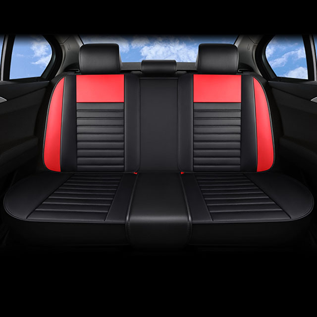 FLY5D Advanced PU Leather Car Seat Covers Wear Resistant Colorful Styles Compatible for Mainstream Cars.