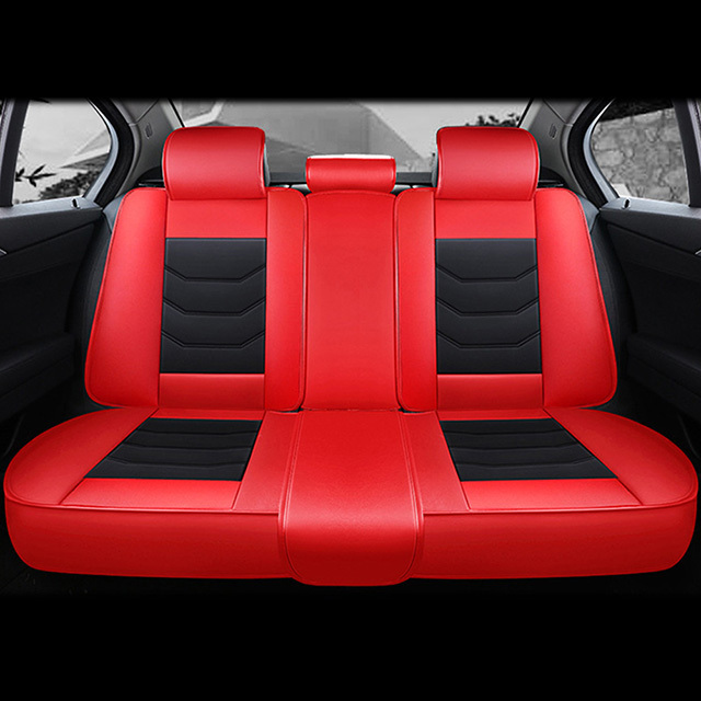 Fly5D Auto Seat Cover with Professional PU Leather Full Surround Durable, Comfortable and risistant, Fit for Most of 5 Seats Car