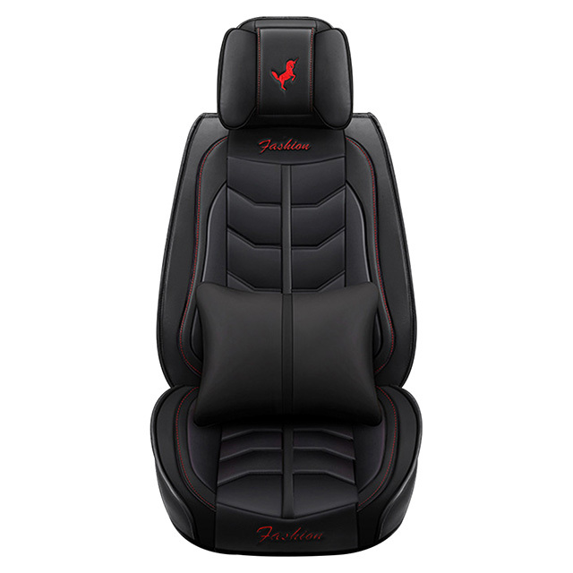 Fly5D Auto Seat Cover with Professional PU Leather Full Surround Durable, Comfortable and risistant, Fit for Most of 5 Seats Car