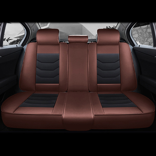 Fly5D Auto Seat Cover with Professional PU Leather Full Surround Durable, Comfortable and risistant, Fit for Most of 5 Seats Car