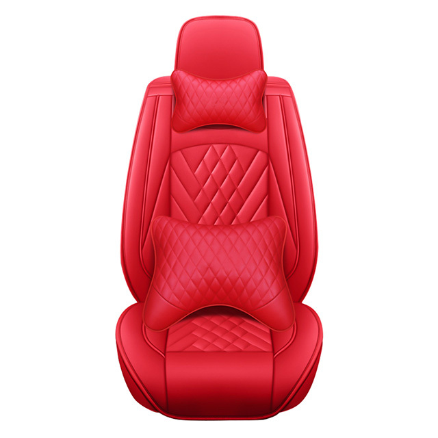 FLY5D Leather Car Seat Covers, Split Seat Protector for Car Seat Driver for Universal Car Seat Covers fit for 5-seat sedan like Toyota Corolla Camry