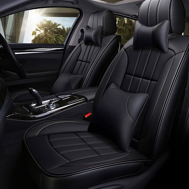 PDR Luxury Car Seat Cover Made of High-density PU Leather,Wear-resistant Durable and Fashion, Suitable for 5-seats Cars