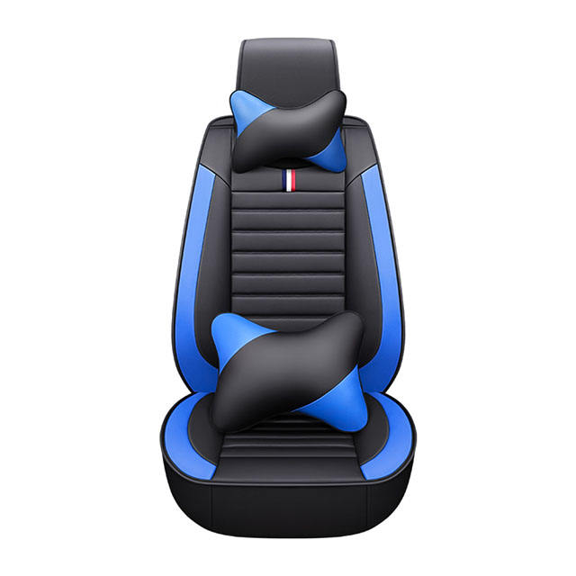 FLY5D Luxury PU Leather Car Seat Covers Wear Resistant Airbag Compatible for Mainstream Cars.