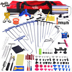 Super PDR Paintless Dent Repair Tool Kit, 125 Pcs Tool Set with Rods, Dent Removal Tool for Professionals