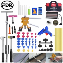 Paint less Dent Repair Tools Kit with stick remover Kit Slider Hammer Lifter Set LED Line Board Kit