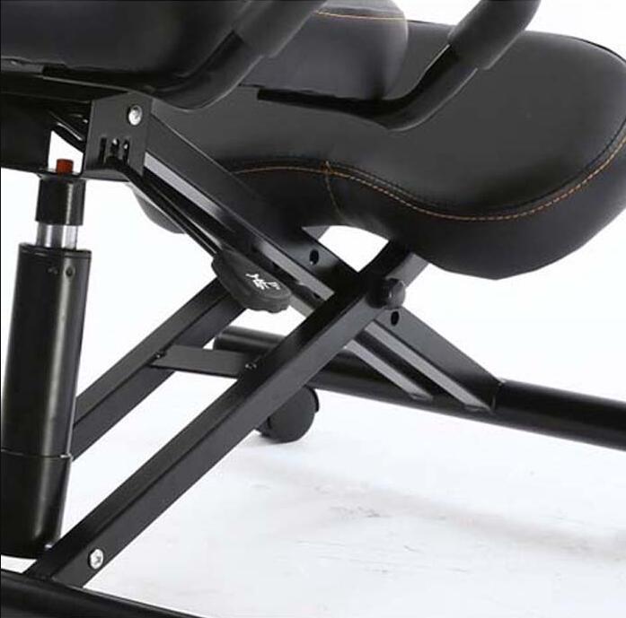 Ergonomically Designed Knee Chair with Back and Handle Office Kneeling Chair Ergonomic Posture Leather Black Chair With Caster