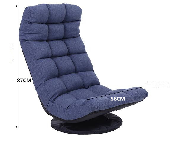 360 Degree Swivel Folded Video Game Chair Floor Lazy Man Sofa Chair For Living Room Bedroom Furniture Ergonomic Leisure Chair