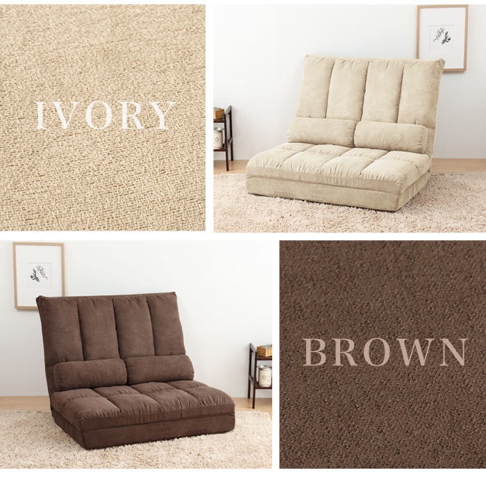 Contemporary Floor Folding Sofa Bed Adjustable Lounge Mattress Lazy Couch with pillows Convertible Fabric Flip Sleeper Lounger