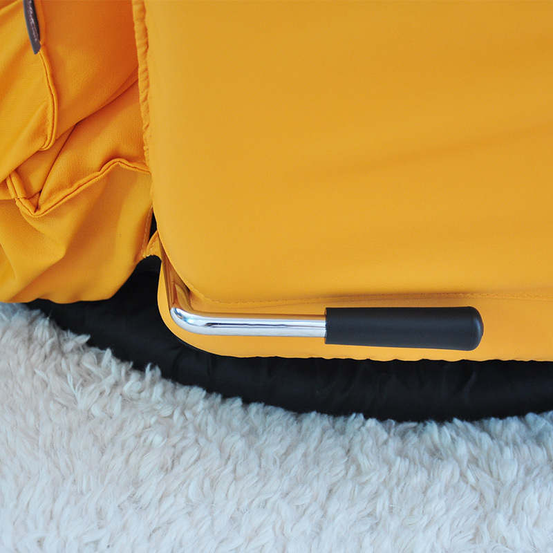 Collapsible Multi-File Adjustment Rotating Chair Sofa 360 Degree Swivel Modern Bedroom Backrest Foldable Floor Chair Leather