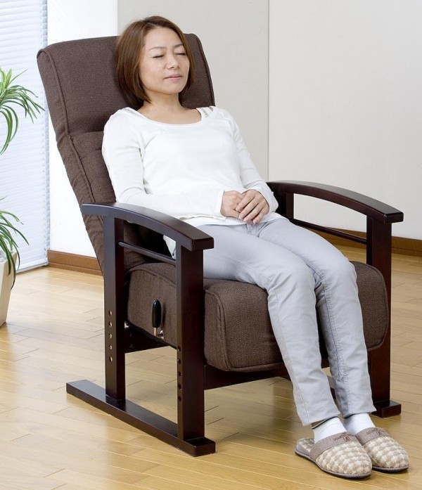 Japanese Style Low Chair Folding Furniture Legs Height Adjustable Lazy Armchair For Elderly Home Living Room Foldable Chair