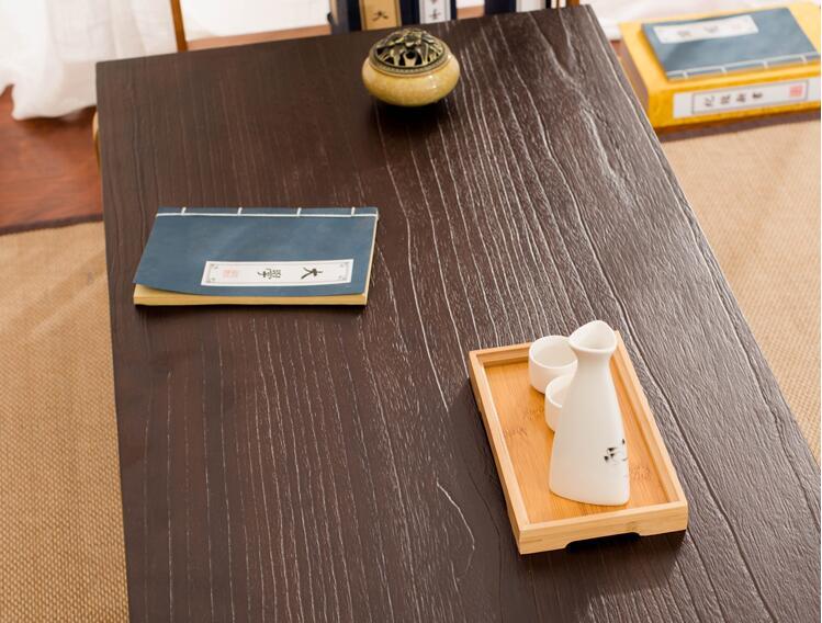 Modern Style Coffee Table Wooden Legs Foldable Rectangle 110/120cm Multi-function Wood Tea Table for Living Room Cocktail Table