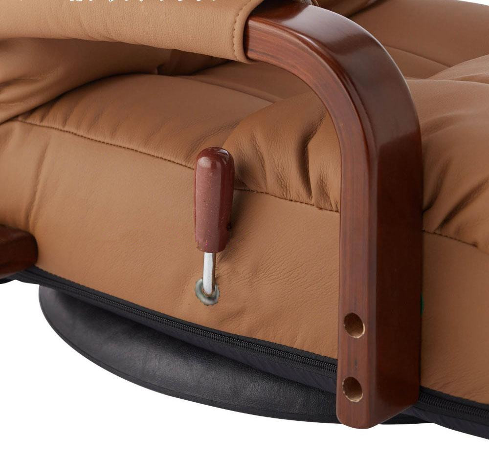 Floor Swivel Recliner Chair 360 Degree Rotation Living Room Furniture Modern Japanese Design Leather ArmChair Chaise Lounge