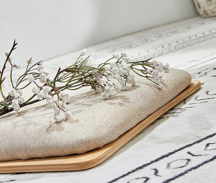 4pcs/lot 2022 New Design Japanese Legless Zaisu Chair Beige Cushion Seat Living Room Furniture Asian Tatami Floor Chair Wood