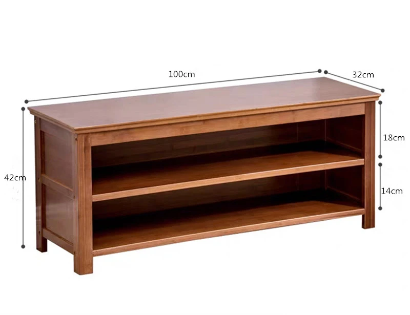 Bamboo Shoe Rack & Shoe Bench Entryway Storage Organizer Multi Function for Hallway Bathroom Living Room Corridor and Garden