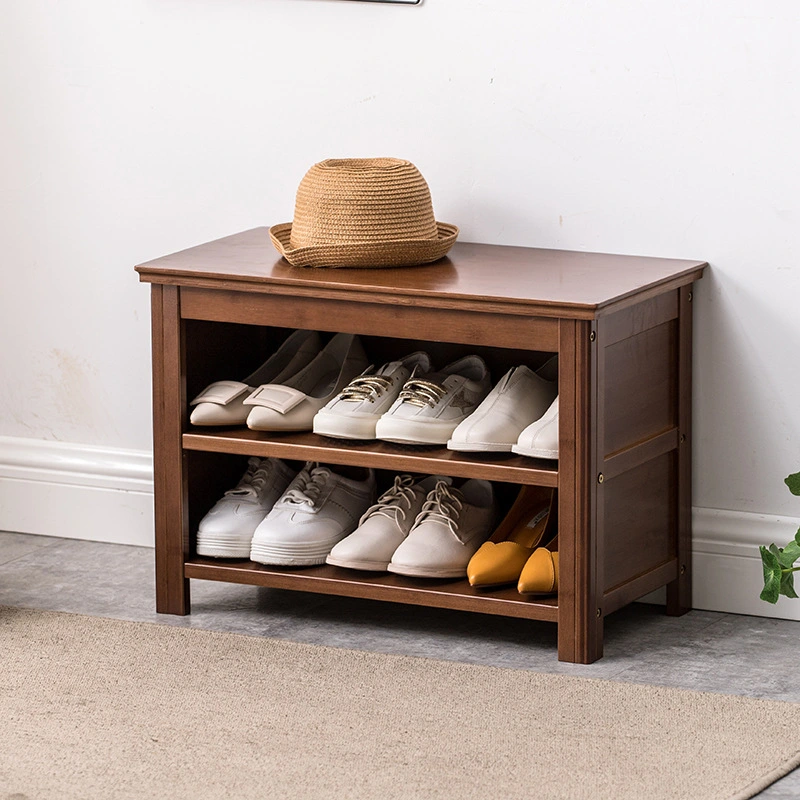 Bamboo Shoe Rack & Shoe Bench Entryway Storage Organizer Multi Function for Hallway Bathroom Living Room Corridor and Garden