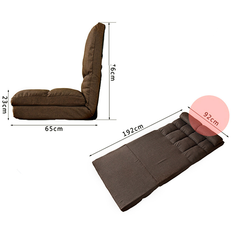 Convertible Futon Flip Chair Sleeper Bed Couch Sofa Seating Lounger Living Room Furniture Fold Down Chair For Dorm Guest Couch