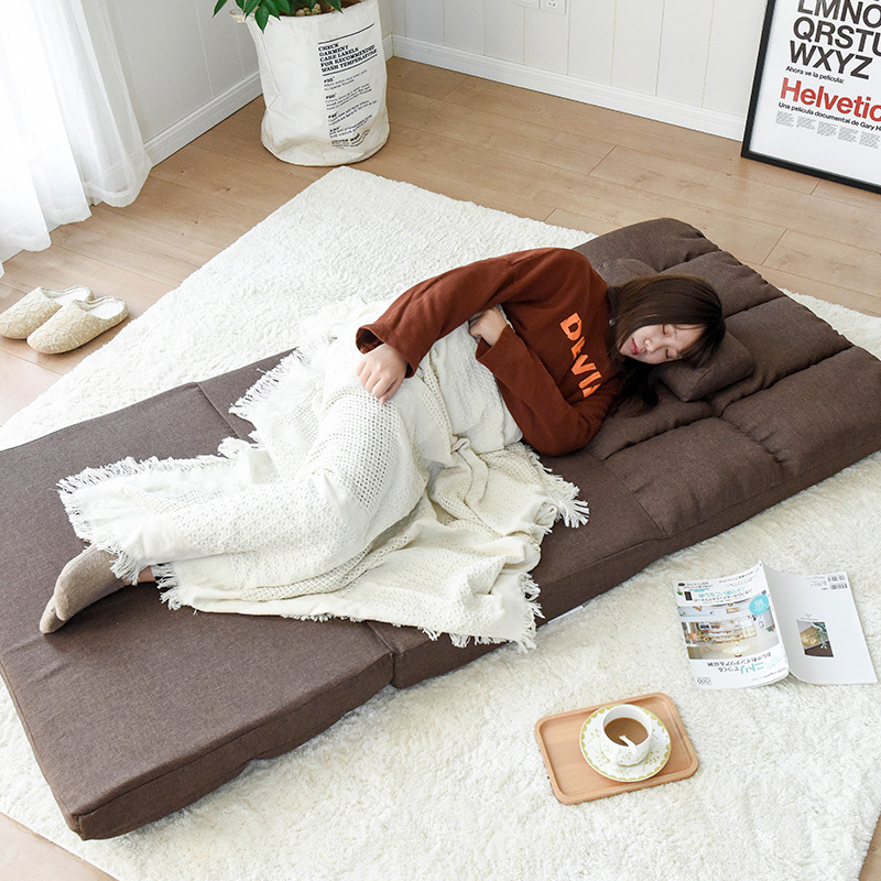 Convertible Futon Flip Chair Sleeper Bed Couch Sofa Seating Lounger Living Room Furniture Fold Down Chair For Dorm Guest Couch