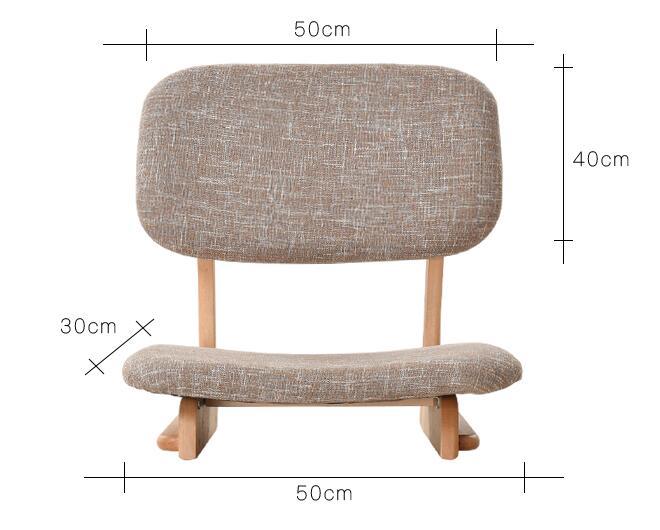 Luxury&amp; Strong Japanese Zaisu Tatami Floor Chair Seating with Back Support For Living Room Bedroom Furniture Meditation Gaming