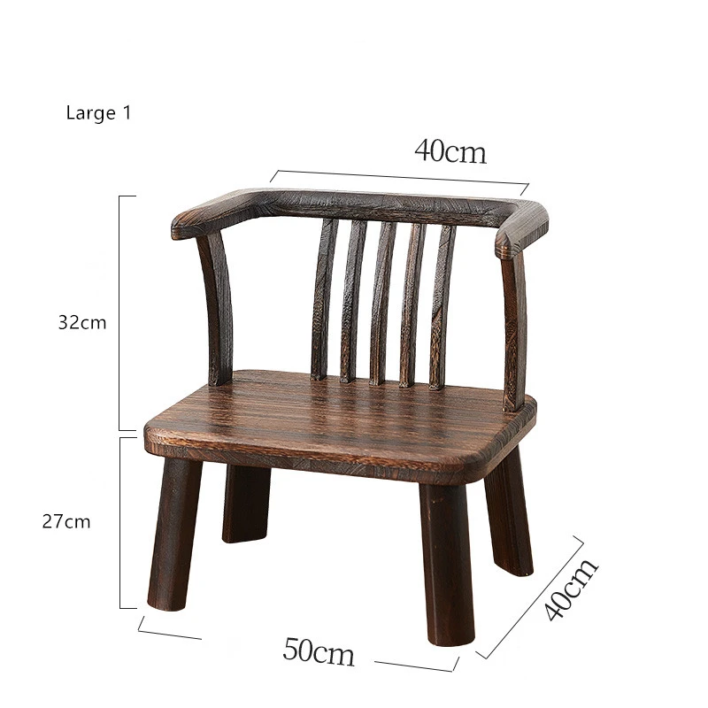 Japan Low Seat Japanese Tatami Meditation Zaisu Chair with Backrest for Living Room Bed Couch Reading Balcony Accent Furniture