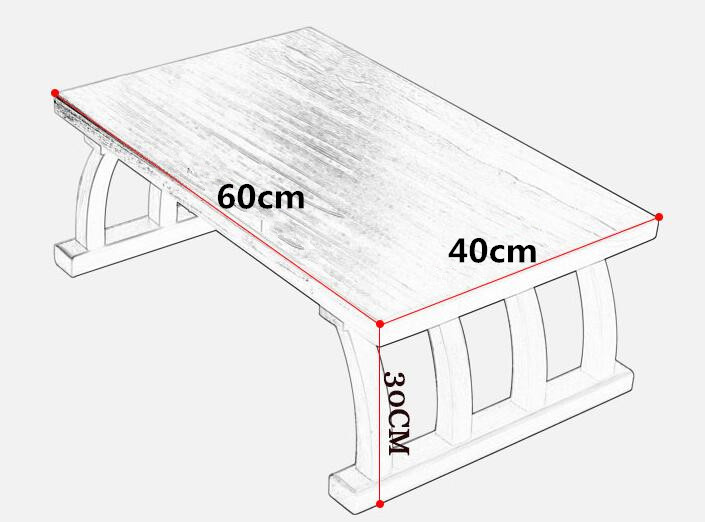 Solid Wood Japanese Lazy Tatami Coffee Table For Living Room Snack Laptop Corner Side Table in Home/Office Mini Desk Balcony