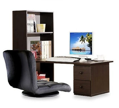 Leather Chair 360 Degree Swivel Living Room Furniture Meditation Seat Japanese Style Tatami Zaisu Floor Legless Chair Design