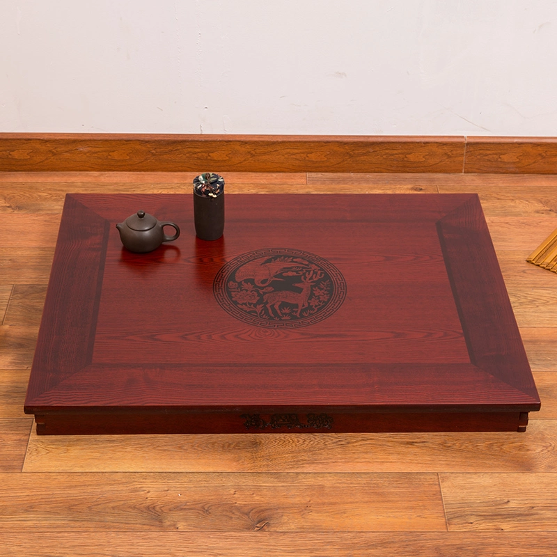 80X60cm Rectangle Korean Table Legs Foldable Living Room Antique Table for Dining Traditional Korean Folding Table Furniture
