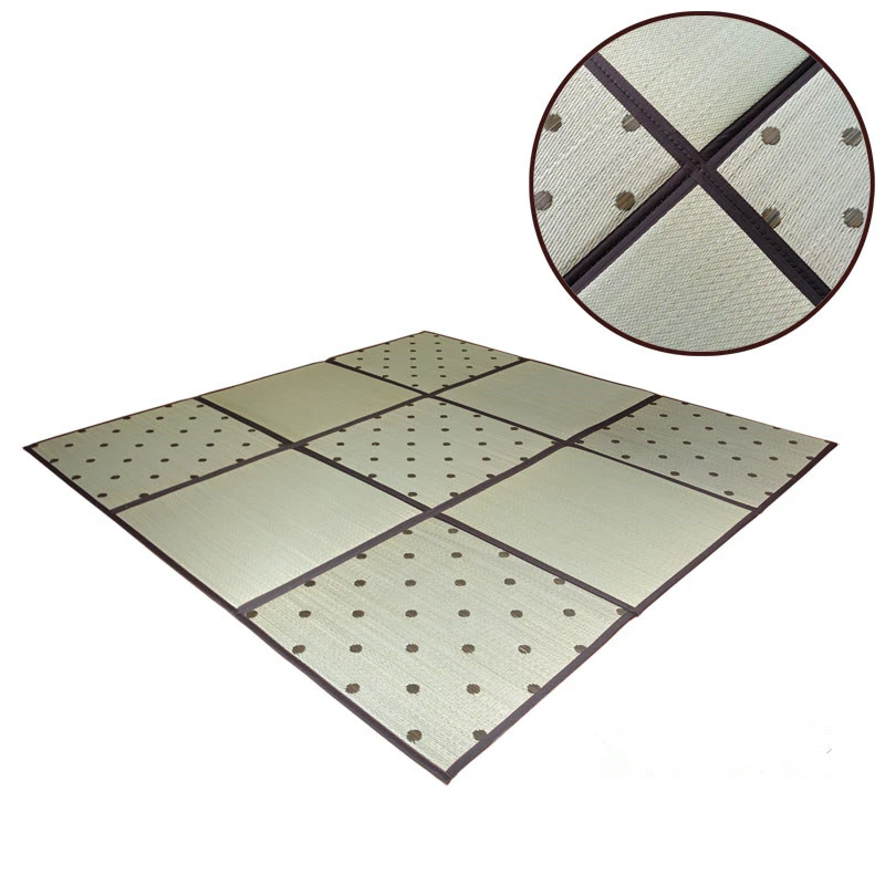Japanese Traditional Igusa Tatami Carpet Floor Mat Rush Tatami Mat Unit Floor Sheet Lightweight For Living Room Bedroom Mattress