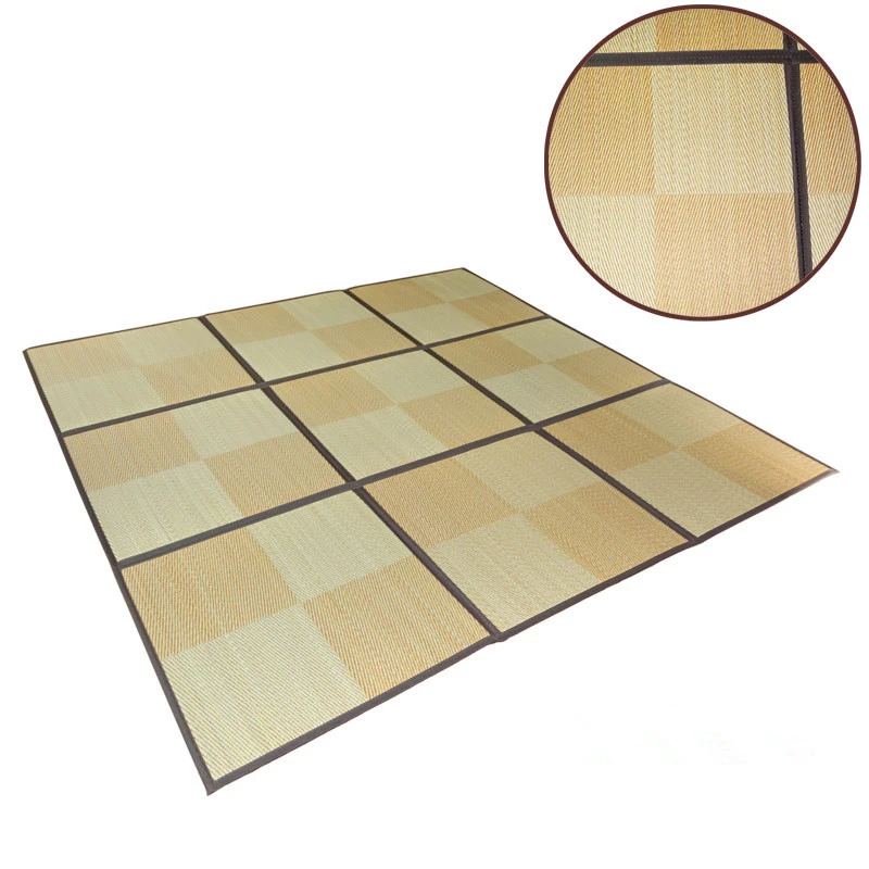 Japanese Traditional Igusa Tatami Carpet Floor Mat Rush Tatami Mat Unit Floor Sheet Lightweight For Living Room Bedroom Mattress
