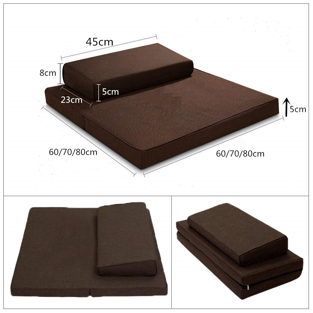 Zafu and Zabuton Meditation Cushion Set - Yoga, Meditation Seat Cushion - Coconut Fibre Linen Seat Coconut Fibre Core