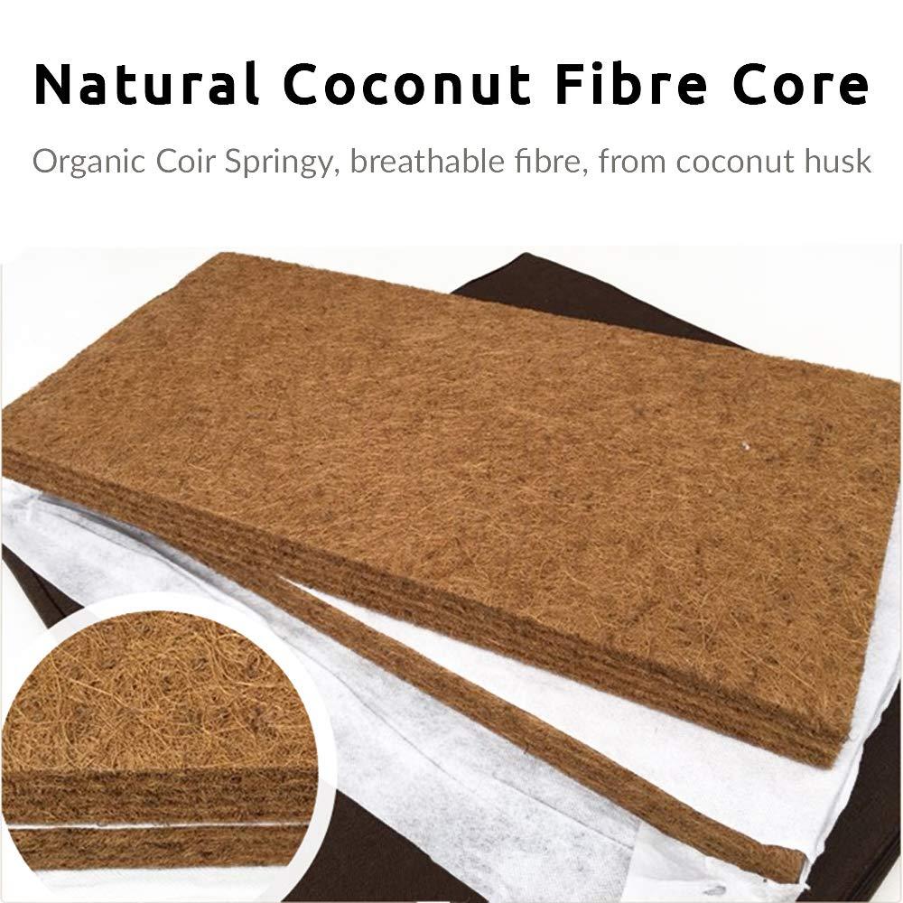 Zafu and Zabuton Meditation Cushion Set - Yoga, Meditation Seat Cushion - Coconut Fibre Linen Seat Coconut Fibre Core