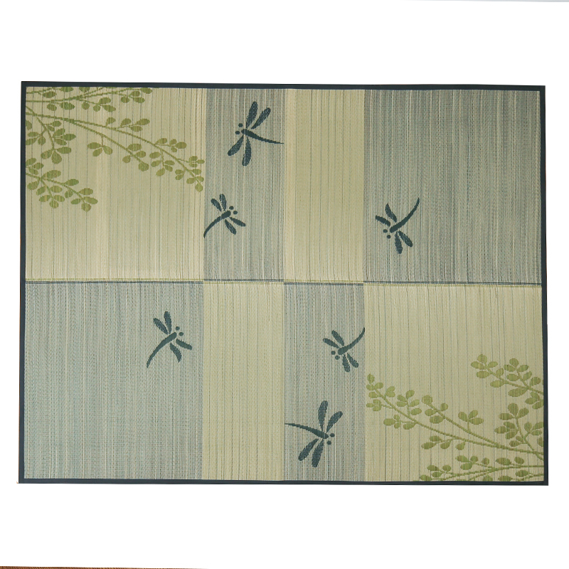 Foldable Floor Large Rug Carpet Rectangle 176x230cm Grass Rush Tatami Mat Summer Living Room Mattress Portable Oriental Carpet