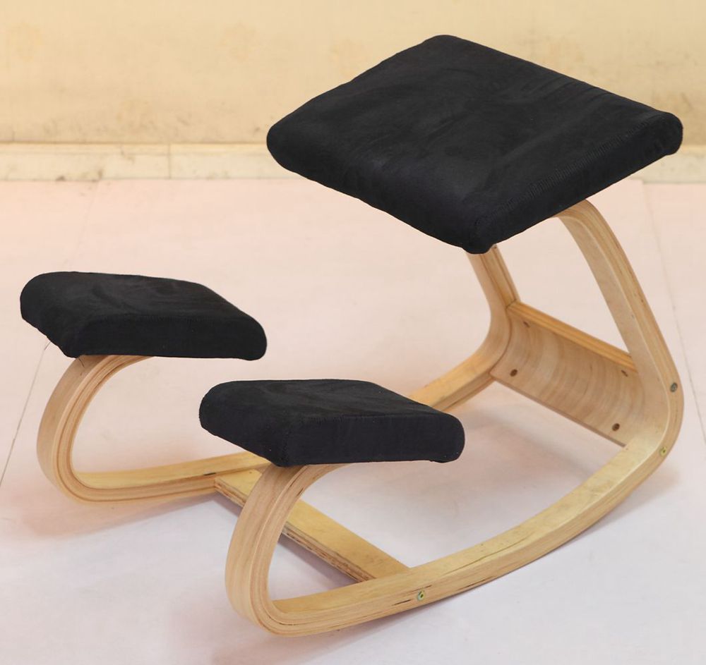 Original Ergonomic Kneeling Chair Stool Home Office Furniture Ergonomic Rocking Wooden Kneeling Computer Posture Chair Design