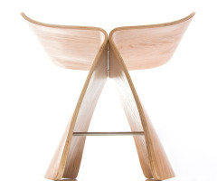 Butterfly Stool Made from Ash Plywood 4 Colors Natural/Black/Walnut Stool Chair For Living Room, Bedroom Wooden Stool Display