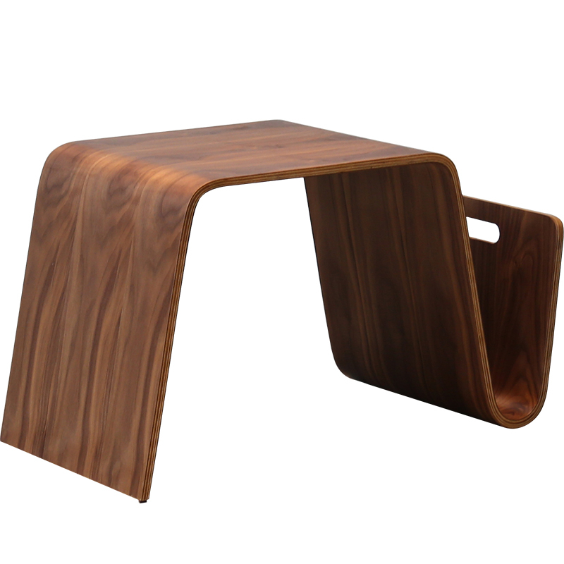 Bentwood Plywood Mid Century Design Modern End Table For Breakfast, Magazine Living Room Furniture Side Tea Bed Table For Laptop