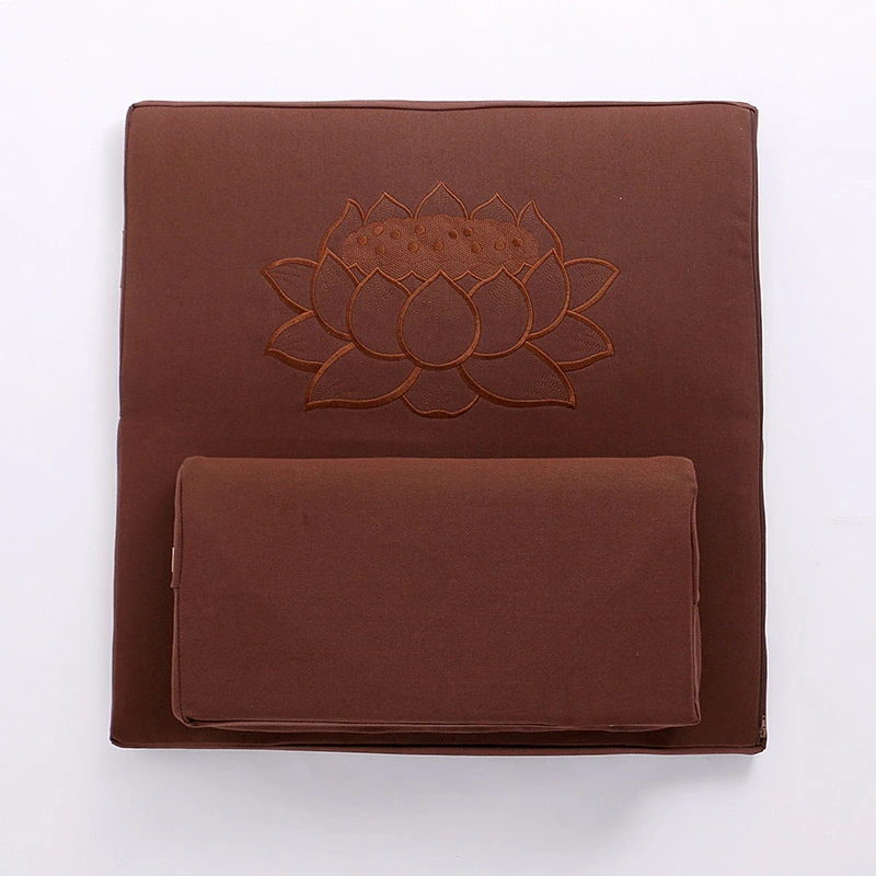 Deluxe Zafu & Zabuton 2 Piece Set - Yoga/Meditation Cushions Square 60/70/80cm Japanese Zafu Floor Cushion Lotus Meditation