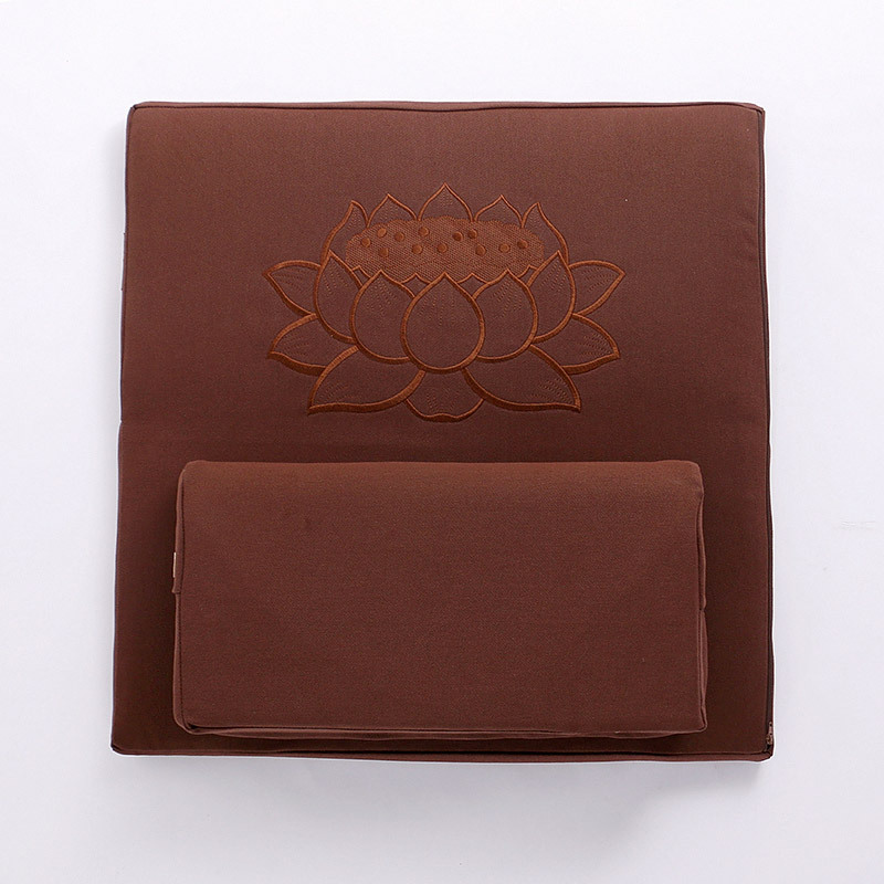 Deluxe Zafu & Zabuton 2 Piece Set - Yoga/Meditation Cushions Square 60/70/80cm Japanese Zafu Floor Cushion Lotus Meditation