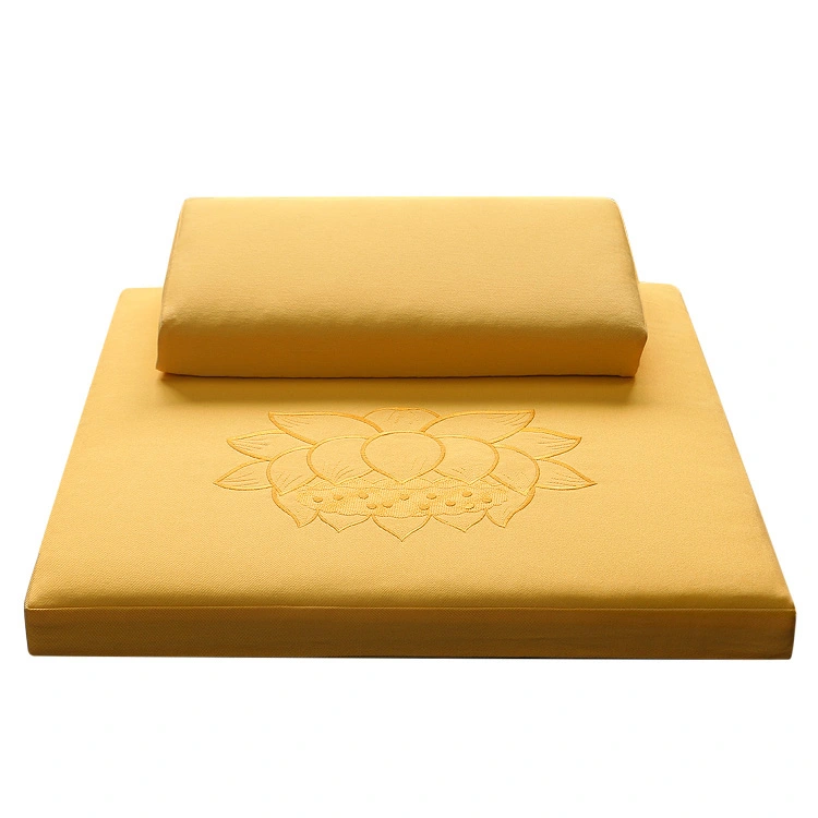 Deluxe Zafu & Zabuton 2 Piece Set - Yoga/Meditation Cushions Square 60/70/80cm Japanese Zafu Floor Cushion Lotus Meditation