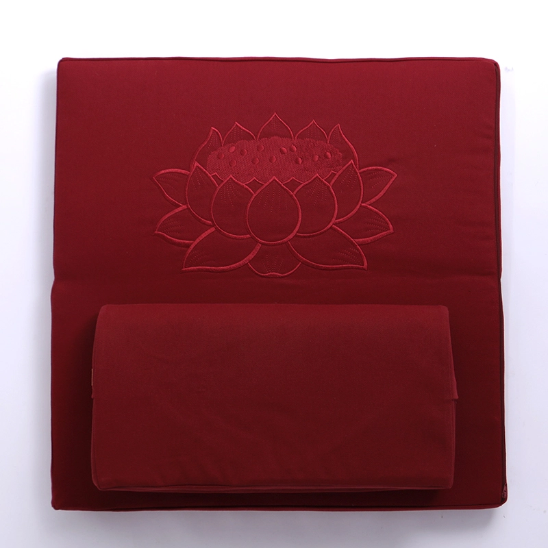 Deluxe Zafu & Zabuton 2 Piece Set - Yoga/Meditation Cushions Square 60/70/80cm Japanese Zafu Floor Cushion Lotus Meditation