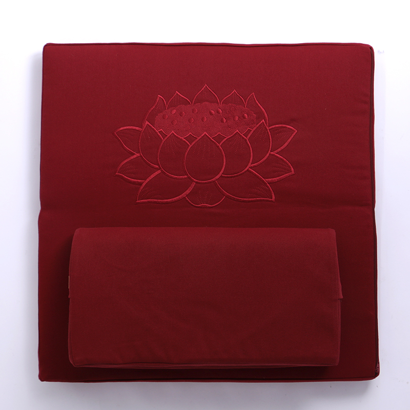 Deluxe Zafu & Zabuton 2 Piece Set - Yoga/Meditation Cushions Square 60/70/80cm Japanese Zafu Floor Cushion Lotus Meditation